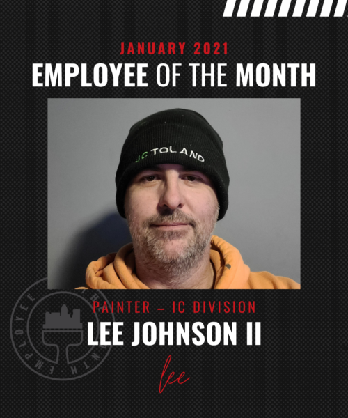 Lee Johnson II– January Employee of the Month