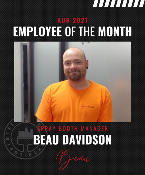 Beau Davidson – August Employee of the Month