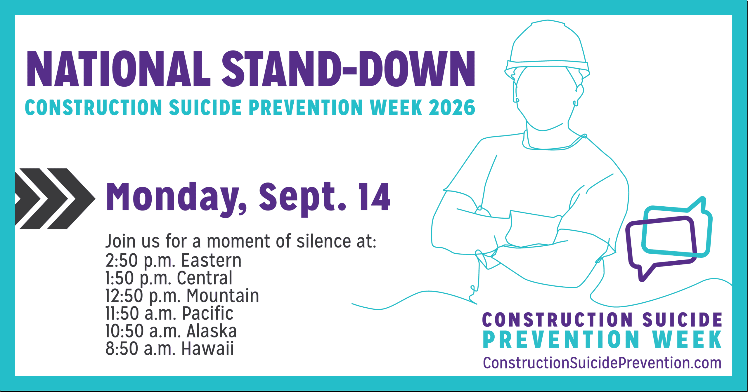 National-Stand Down, Suicide Prevention Week 2026